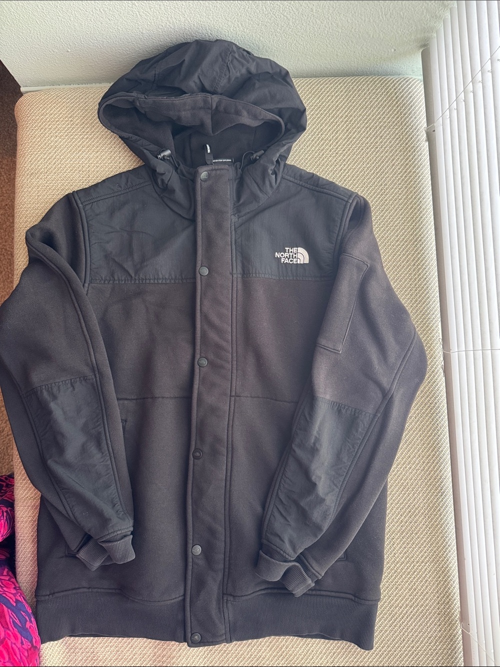 The North Face Black highrail fleece jacket men size large
